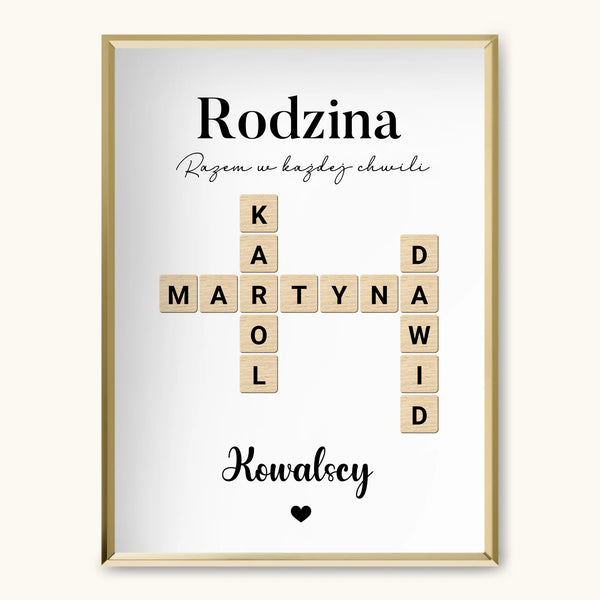 SCRABBLE Z IMIONAMI - TaPanda.pl